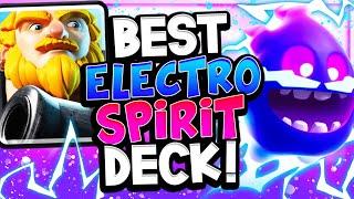 TOP 100 LADDER with the NEW ELECTRO SPIRIT CARD! - CLASH ROYALE