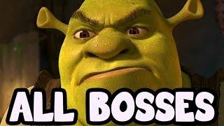 Shrek Forever After All Bosses | Boss Fights  (PS3, X360, Wii)