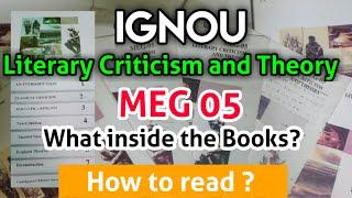 MEG 05 (Day_01):-Syllabus|What is inside the IGNOU/Literary Criticism and Theory"(MEG-05),08-books?