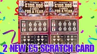 NEW £5 UK LOTTO SCRATCH CARDS PLAY