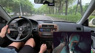 POV Manual Car Driving in Traffic | Pedal Cam