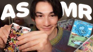 Pokémon Card ASMR to help you sleep {crinkle sounds, card shuffling, whispering}