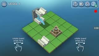 Flow water fountain 3D puzzle basic walkthrough level 1