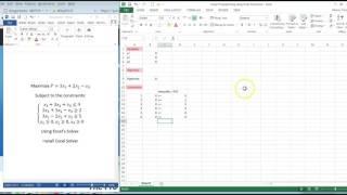 Solving Linear Programming Problem using Excel's Solver