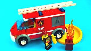 LEGO City Fire Truck - Toy Unboxing Make n Play Review (60023) FluffyJet