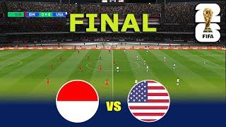 INDONESIA vs UNITED STATES - FINAL  | FIFA World Cup 2026 USA | Full Match All Goals | PES Gameplay