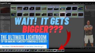 Change The Size Of Filmstrip Thumbnails in Lightroom Classic