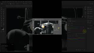 How To Change Car  Headlight Color in Adobe Photoshop! #shorts