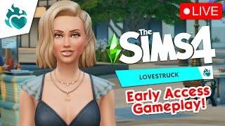 Playing THE SIMS 4: LOVESTRUCK (Early Access Gameplay) #ad