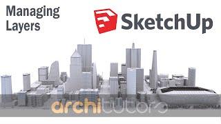 Sketchup Tutorial for beginners || lesson 16 || Adding and Managing Layers in sketchup