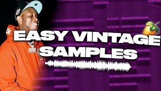 How To Easily Make REAL VINTAGE Dark Samples For Southside, Section 8, Wheezy, 808 Mafia | FL Studio