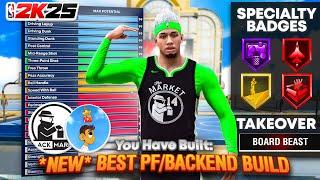 The ULTIMATE *NEW* BEST PRO AM & PARK PF/BACKEND BUILDS on NBA 2K25! MY OFFICIAL BLACK MARKET BUILD!