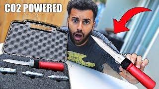 I Bought A $500 CO2 INJECTION KNIFE!! (World's Strongest) *DESTROYS INSIDE OF TARGET*