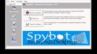 Safe Mode - Spybot Search & Destroy Scan