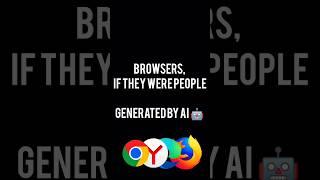  Browsers, if the were people #shorts #browser #fyp