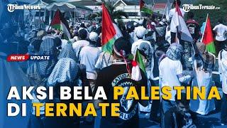 Puluhan Ribu Massa Aksi Bela Palestina Padati Ternate