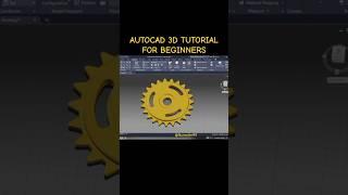 AUTOCAD DRAWING | PRACTISE DRAWING, 3D SPROCKET GEAR.