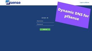 Dynamic DNS for pfSense