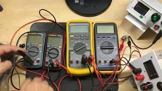 ANENG AN8008 True RMS vs AN8002 vs FLUKE 87V vs Mastech (clone) MY-68