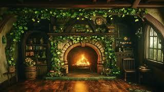 10 HOURS of Leprechaun’s Cozy Home  Shamrock-Filled Fireplace (4K) | St. Patrick’s Ambience