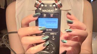 ASMR- Fast Microphone Tapping and Scratching/ Gripping) TASCAM Microphone ^^