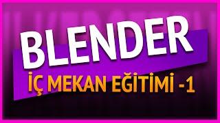 Blender 3.1.2 ve CyclesX Render ile İç Mekan Görselleştirme Eğitim Seti