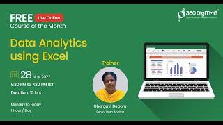 Data Analytics using Excel | Day 1 | 360DigiTMG