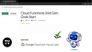 Cloud Functions 2nd Gen: Qwik Start || [GSP1089] || Solution