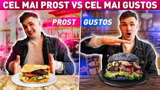 CEL MAI PROST VS CEL MAI GUSTOS BURGER DIN MOLDOVA