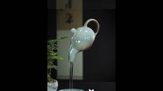 Suspended teapot and flowing water home decoration fish tank ornaments #homedecor #kitchen