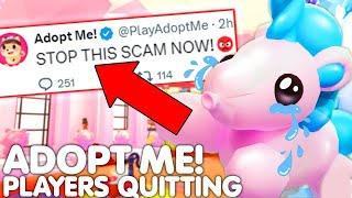 ADOPT ME PLAYERS QUITTING BECAUSE OF THIS NEW SCAM...‍️ (BEWARE!) ROBLOX