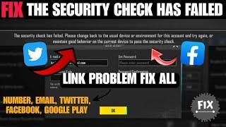 The security check has failed. Please change back to the usual device of this account and try again