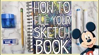 5 Ways to Fill Your Sketchbook: Disney Edition!