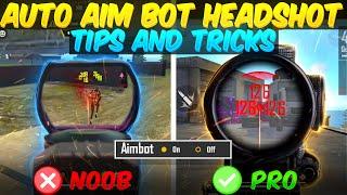 AUTO AIMBOT HEADSHOT TIPS AND TRICK ON MOBILE FREE FIRE