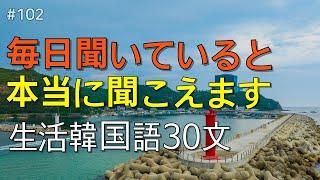 [ワクワク韓国語]  毎日聞いていると韓国語がすらすらと出てきます! 生活韓国語 30文 | 韓国語会話, 韓国語ピートリスニング, 韓国語聞き取り