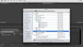 Importing video and audio files in Premiere Pro CC