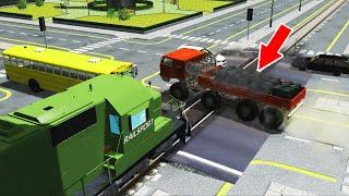 Train Accidents #22 - BeamNG.Drive | CrashTherapy