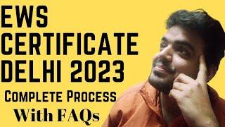 ews certificate in Delhi | how to make ews certificate in delhi | eligibility of ews in delhi 2023