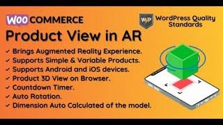 WooCommerce Product View in AR (Augmented Reality) | 3D Product View By devdiggers