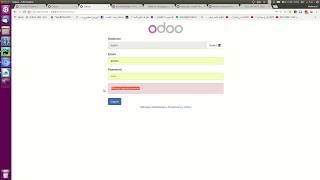 Odoo:Restore admin password