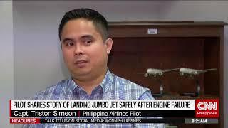 Pilot shares story of landing jumbo jet safety after engine failure