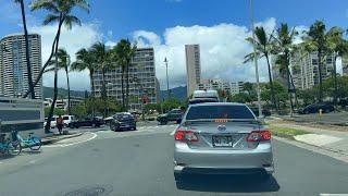 Driving from Waikiki to Pearl Harbor | Oahu, Hawaii