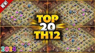 New Best TH12 War/Trophy Base Link 2024 | Town Hall 12 War/Cwl Base - Clash of Clans