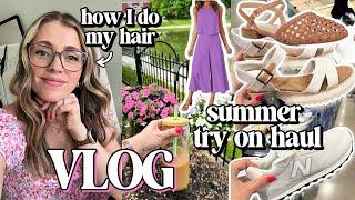 Summer 2024 Outfit IDEAS (Amazon, Target, DSW) + "Bendy" Hairstyle + Healthy FAST Dinner Recipe