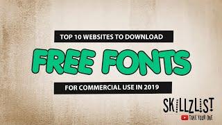 Free Fonts For Commercial Use - Top 10 Websites To Download