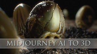 Midjourney AI to 3d - Alien Faberge Egg