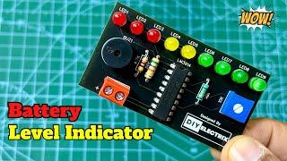 Battery level indicator | Electronic Projects | 12v Battery Level Indicator