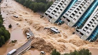 A flood in Osh, Kyrgyzstan, destroyed everything in its path.