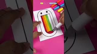 + Smiley Rainbow Emoji Creative Art #shorts #rainbow #smiley #emoji #creativeart