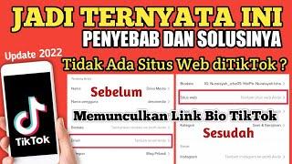 Cara Munculkan Situs Web Akun bisnis diTiktok Yang hilang 2022 | Menambah link dibio Tiktok Terbaru